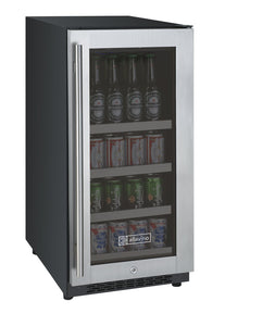 Allavino 15" Wide FlexCount II Tru-Vino Stainless Steel Right Hinge Beverage Center AO VSBC15-SR20