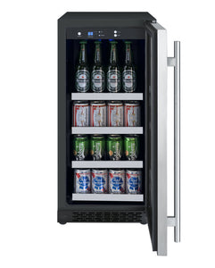 Allavino 15" Wide FlexCount II Tru-Vino Stainless Steel Right Hinge Beverage Center AO VSBC15-SR20