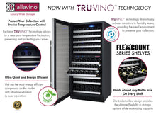 Load image into Gallery viewer, Allavino 24&quot; Wide FlexCount II Tru-Vino 121 Bottle Dual Zone Stainless Steel Left Hinge Wine Refrigerator AO VSWR121-2SL20