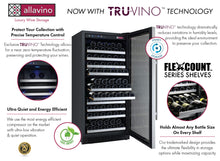 Load image into Gallery viewer, Allavino 24&quot; Wide FlexCount II Tru-Vino 128 Bottle Single Zone Stainless Steel Right Hinge Wine Refrigerator AO VSWR128-1SR20