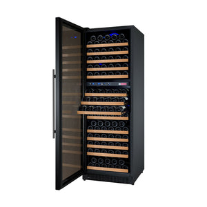 Allavino 24" Wide FlexCount II Tru-Vino 172 Bottle Dual Zone Black Left Hinge Wine Refrigerator AO VSWR172-2BL20