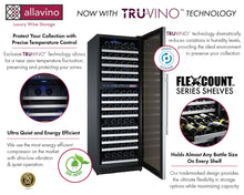 Load image into Gallery viewer, Allavino 24&quot; Wide FlexCount II Tru-Vino 172 Bottle Dual Zone Stainless Steel Right Hinge Wine Refrigerator AO VSWR172-2SR20