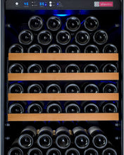 Load image into Gallery viewer, Allavino 24&quot; Wide FlexCount II Tru-Vino 177 Bottle Single Zone Black Left Hinge Wine Refrigerator AO VSWR177-1BL20