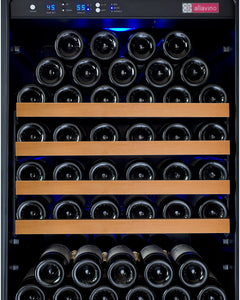 Allavino 47" Wide FlexCount II Tru-Vino 344 Bottle Four Zone Black Side-by-Side Wine Refrigerator BF 2X-VSWR172-2B20