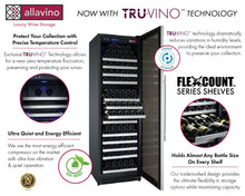 Load image into Gallery viewer, Allavino 47&quot; Wide FlexCount II Tru-Vino 349 Bottle Three Zone Stainless Steel Side-by-Side Wine Refrigerator BF 3Z-VSWR7772-S20