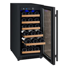 Load image into Gallery viewer, Allavino 15&quot; Wide FlexCount II Tru-Vino 30 Bottle Single Zone Black Wine Refrigerator AO VSWR30-1BR20