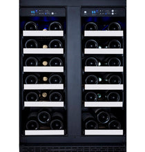 Load image into Gallery viewer, Allavino 24&quot; Wide FlexCount II Tru-Vino 36 Bottle Dual Zone Stainless Steel Wine Refrigerator AO VSWR36-2SF20