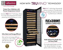 Load image into Gallery viewer, Allavino 48&quot; Wide FlexCount Classic II Tru-Vino 348 Bottle Dual Zone Stainless Steel Side-by-Side Wine Refrigerator BF 2X-YHWR174-1S20