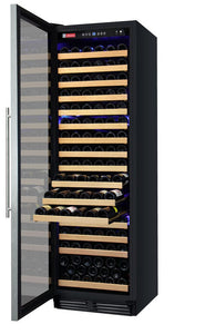 Allavino 24" Wide FlexCount Classic II Tru-Vino 174 Bottle Single Zone Stainless Steel Left Hinge Wine Refrigerator AO YHWR174-1SL20