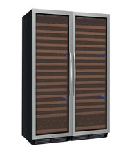 Load image into Gallery viewer, Allavino 48&quot; Wide FlexCount Classic II Tru-Vino 348 Bottle Dual Zone Stainless Steel Side-by-Side Wine Refrigerator BF 2X-YHWR174-1S20