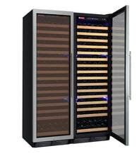 Load image into Gallery viewer, Allavino 48&quot; Wide FlexCount Classic II Tru-Vino 348 Bottle Dual Zone Stainless Steel Side-by-Side Wine Refrigerator BF 2X-YHWR174-1S20