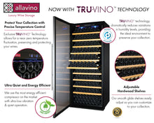 Load image into Gallery viewer, Allavino 32&quot; Wide Vite II Tru-Vino 277 Bottle Single Zone Stainless Steel Right Hinge Wine Refrigerator AO YHWR305-1SR20