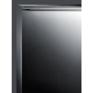 Summit 24" Wide Built-In Outdoor All-Refrigerator Door shelves included for easy storage CL68ROS