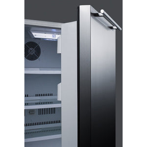 Summit 24" Wide Built-In Outdoor All-Refrigerator Door shelves included for easy storage CL68ROS