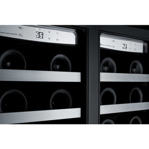 Summit 24" Wide Built-In Wine/Beverage Center Ultra thin tinted doors with seamless stainless steel trim CL242WBVCSS