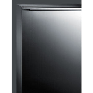 Summit 24" Wide Built-In Outdoor All-Refrigerator Complete stainless steel exterior for weatherproof use in outdoor kitchens CL69ROSW