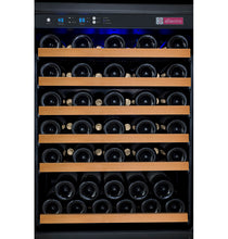 Load image into Gallery viewer, Allavino 24&quot; Wide FlexCount II Tru-Vino 56 Bottle Single Zone Black Right Hinge Wine Refrigerator AO VSWR56-1BR20