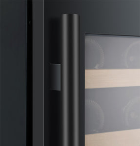 Allavino 24" Wide FlexCount II Tru-Vino 56 Bottle Single Zone Black Left Hinge Wine Refrigerator AO VSWR56-1BL20