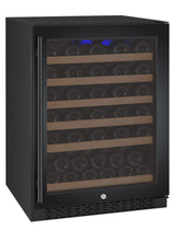 Load image into Gallery viewer, Allavino 24&quot; Wide FlexCount II Tru-Vino 56 Bottle Single Zone Black Right Hinge Wine Refrigerator AO VSWR56-1BR20