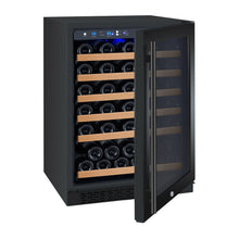 Load image into Gallery viewer, Allavino 24&quot; Wide FlexCount II Tru-Vino 56 Bottle Single Zone Black Right Hinge Wine Refrigerator AO VSWR56-1BR20