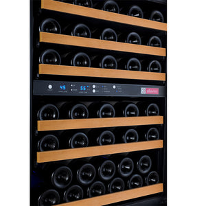 Allavino 24" Wide FlexCount II Tru-Vino 56 Bottle Dual Zone Black Left Hinge Wine Refrigerator AO VSWR56-2BL20